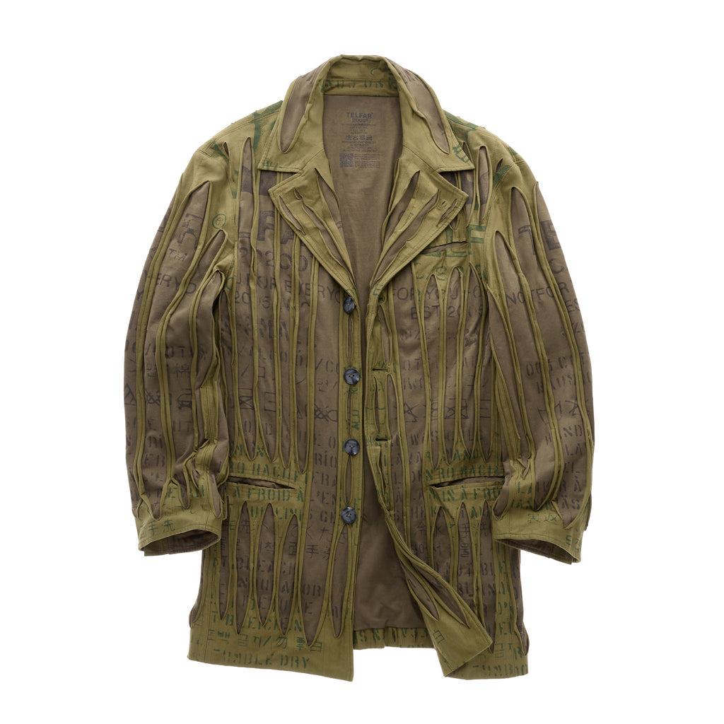 Woodgrain Zoot Suit Jacket - Drab - Jackets & Outerwear