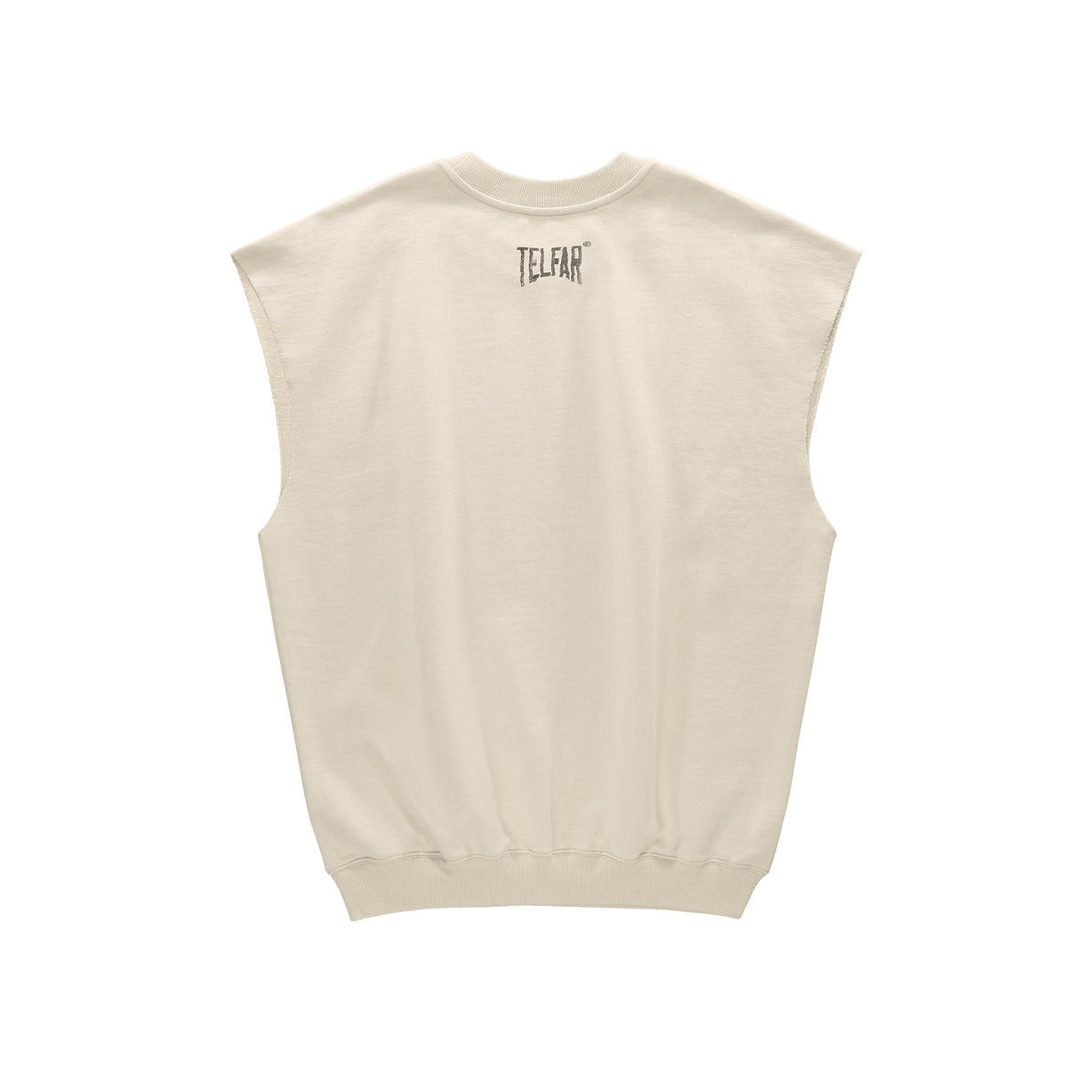 Ink Blot Test Sleeveless Crewneck - Washed White - Sweaters & Hoodies