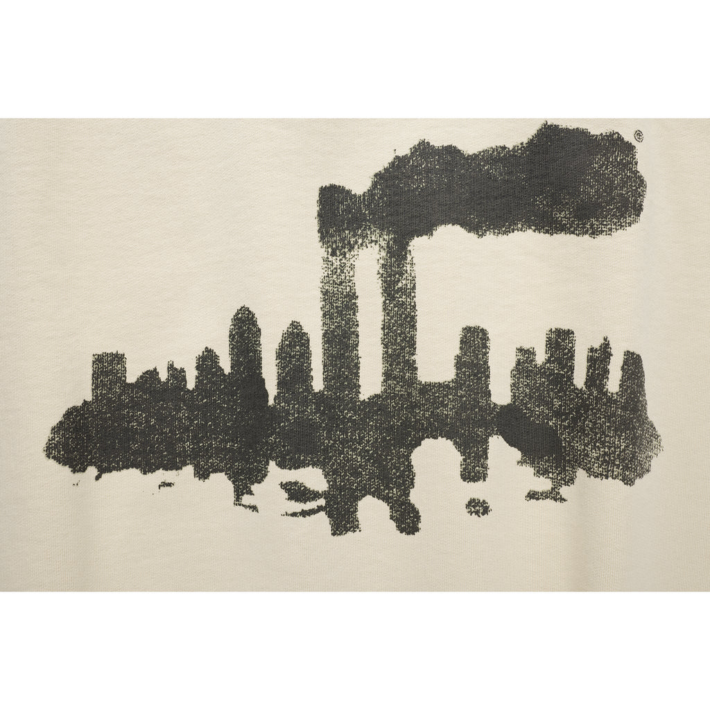 Ink Blot Test Sleeveless Crewneck - Washed White - Sweaters & Hoodies
