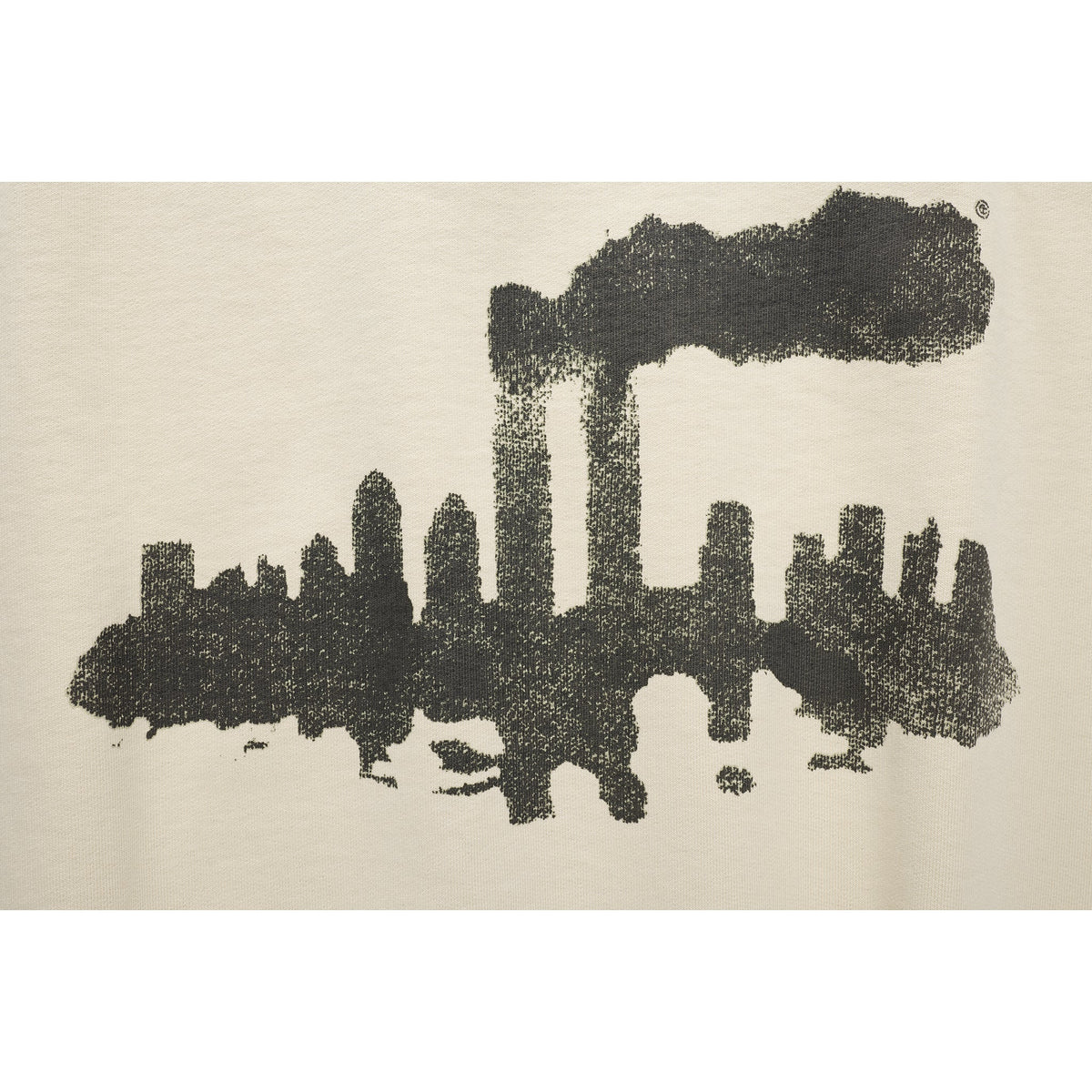 Ink Blot Test Sleeveless Crewneck - Washed White - Sweaters & Hoodies