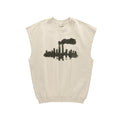Ink Blot Test Sleeveless Crewneck - Washed White - Sweaters & Hoodies