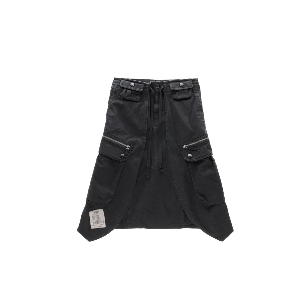 Wrap Cargo Short - Black - Pants & Shorts