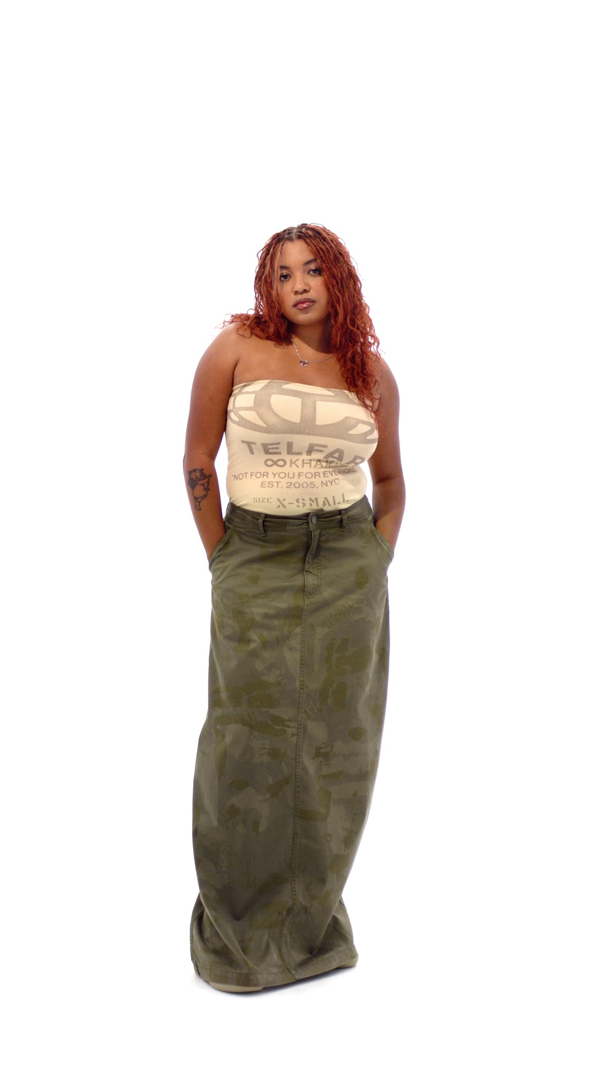 Camo Long Work Skirt - Jungle - Dresses & Skirts