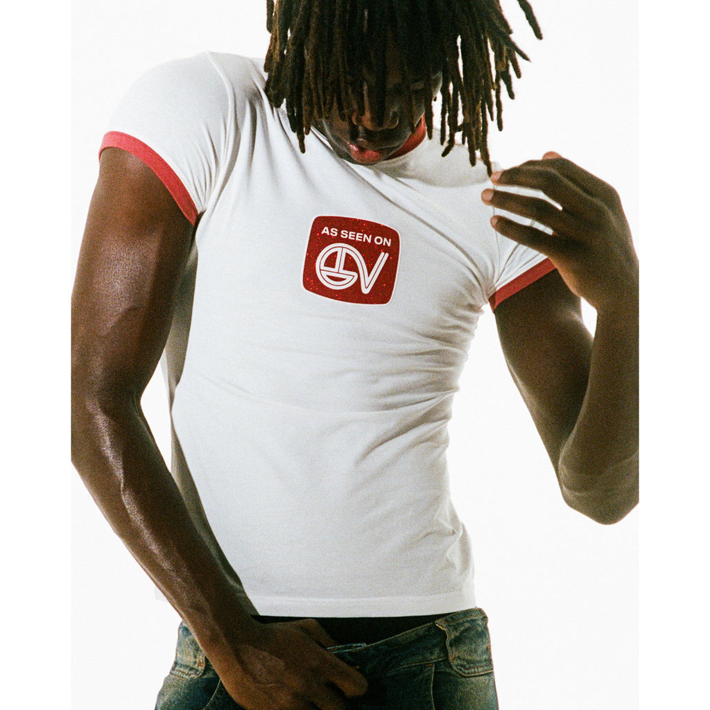 TTV Baby Ringer T - White - Tops & T-Shirts