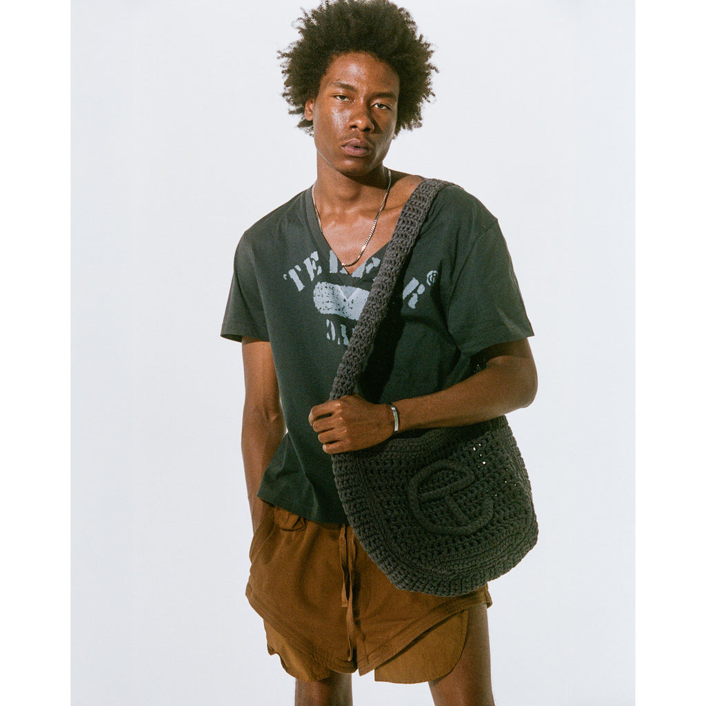 Telfar NYC V Neck T - Black - Tops & T-Shirts